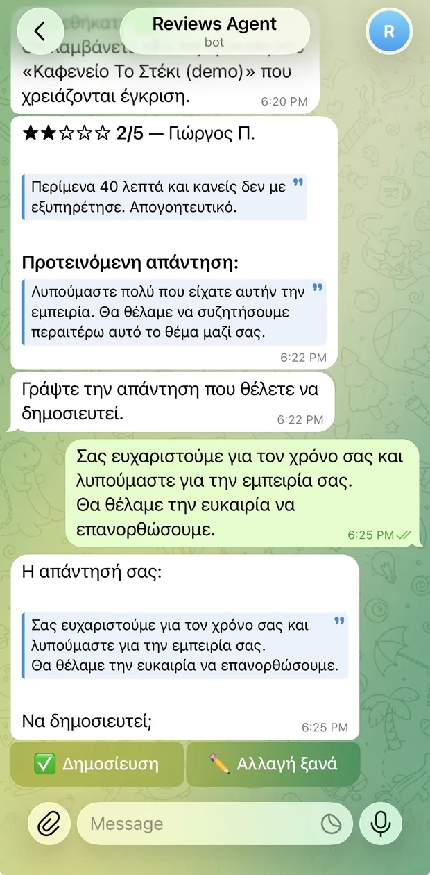 Telegram: ο ιδιοκτήτης γράφει τη δική του απάντηση και επιβεβαιώνει τη δημοσίευση